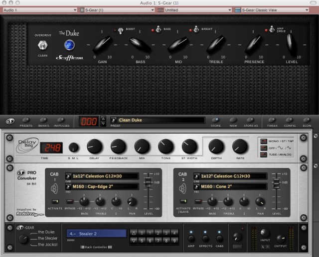 Clean 3 note per string amp setting